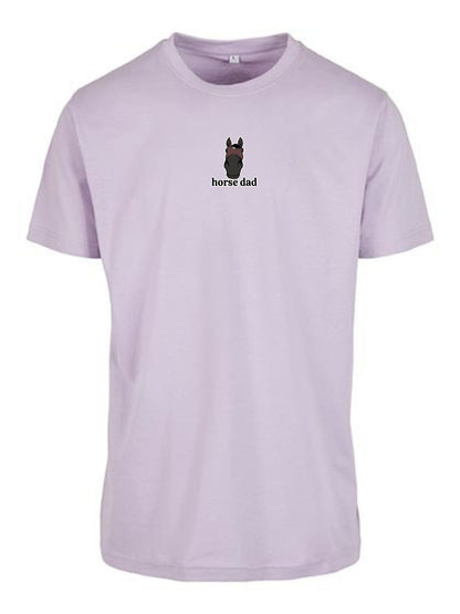 Koszulka - Horse Dad Round Neck - Lilac