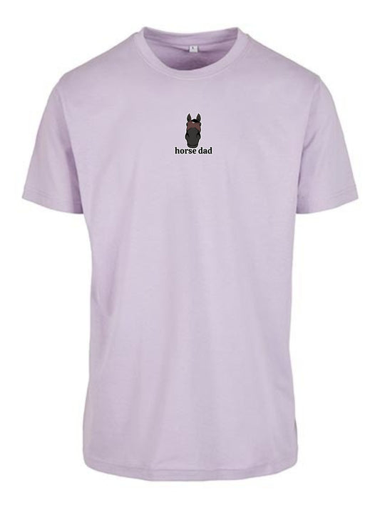 Koszulka - Horse Dad Round Neck - Lilac