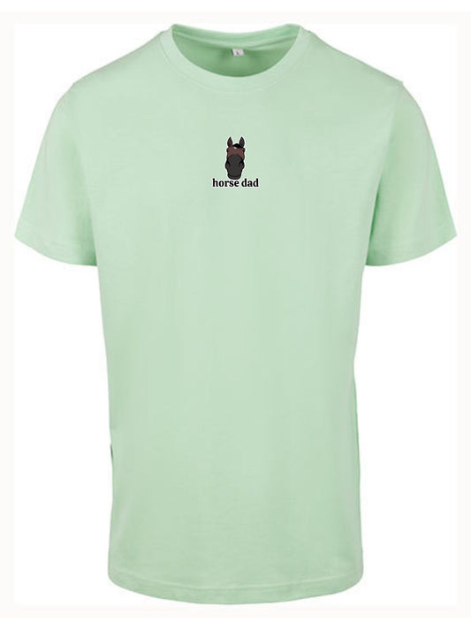 Koszulka - Horse Dad Round Neck - Neo Mint