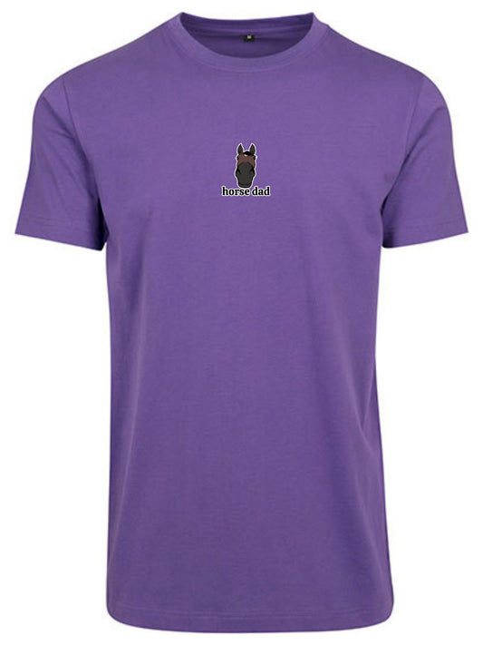Koszulka - Horse Dad Round Neck - Ultraviolett