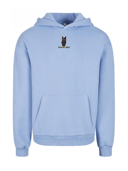 Cozy Bluza dla Koniarza - Horse Dad Oversize - Powder Blue