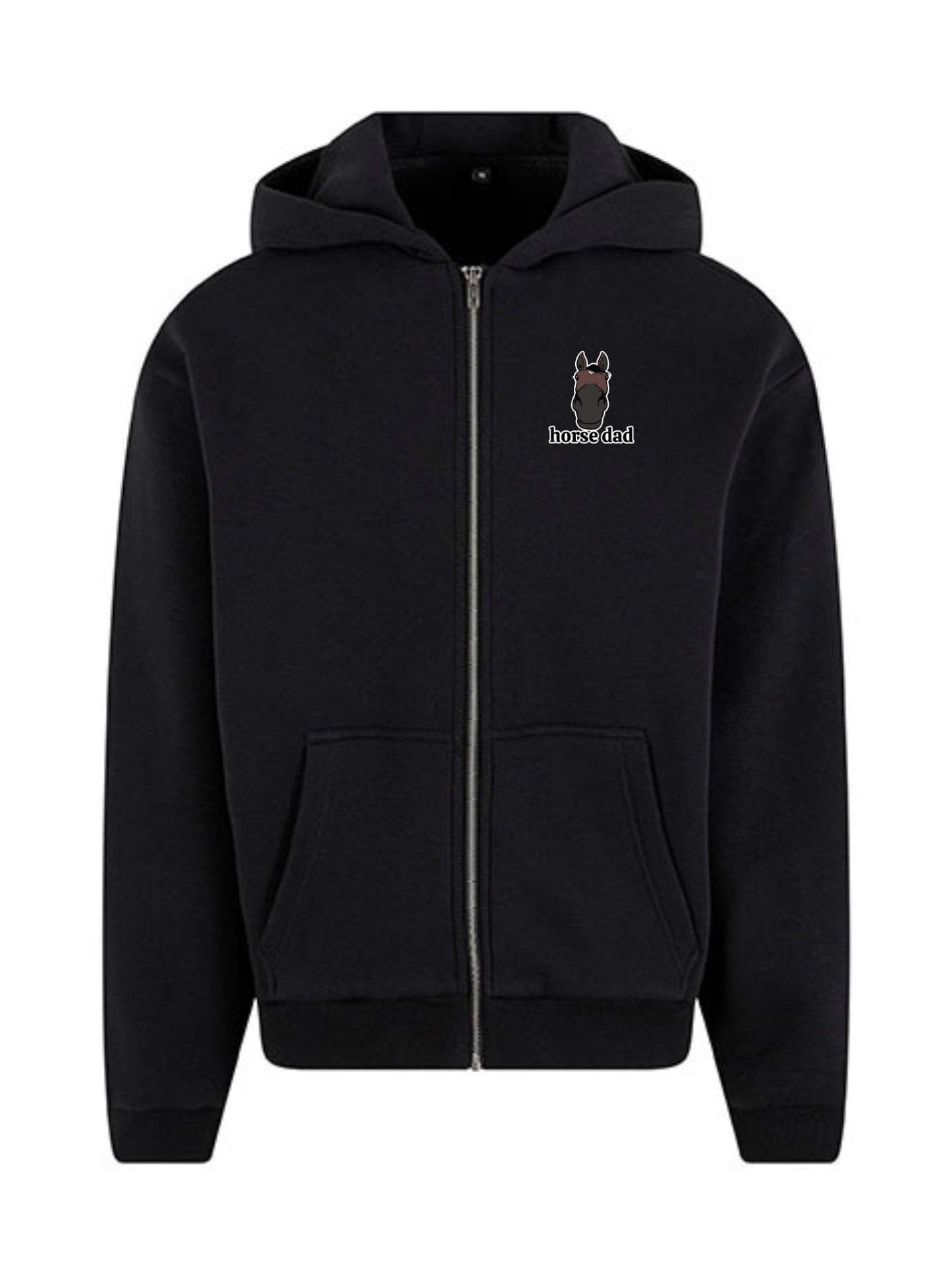 Cozy Rozpinana Bluza dla Koniarza - Horse Dad Oversize