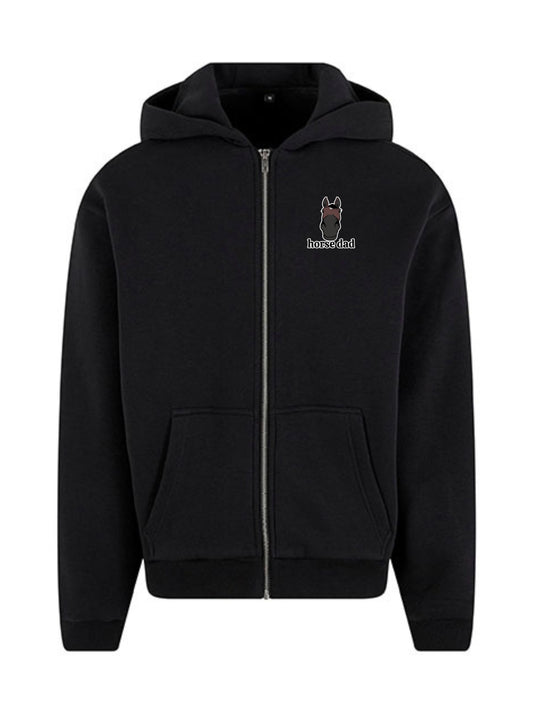 Cozy Rozpinana Bluza dla Koniarza - Horse Dad Oversize