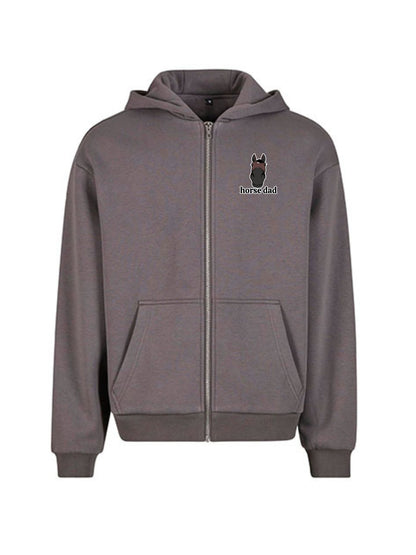 Cozy Rozpinana Bluza dla Koniarza - Horse Dad Oversize - Magnet