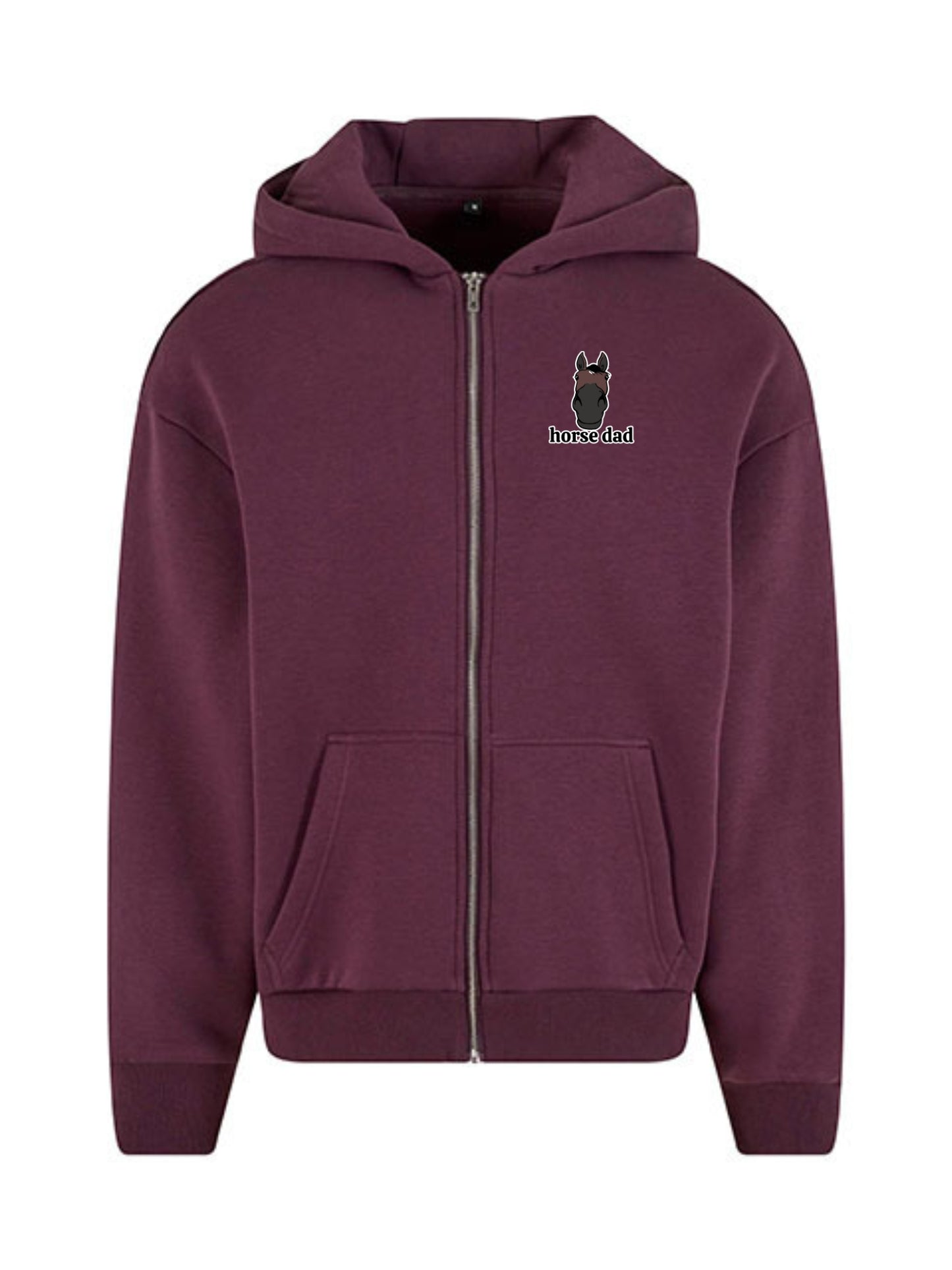 Cozy Rozpinana Bluza dla Koniarza - Horse Dad Oversize