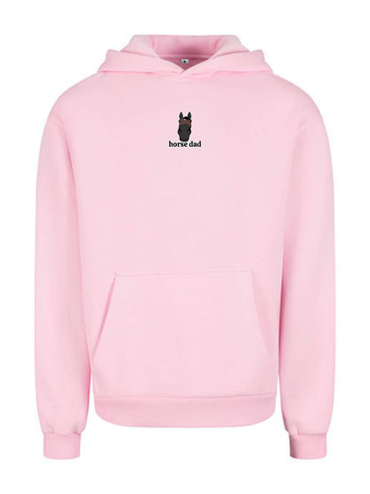 Cozy Bluza dla Koniarza - Horse Dad Oversize - Soft Pink