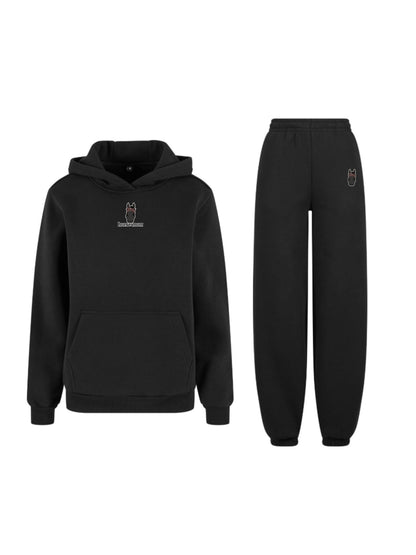 Cozy Komplet Dresowy Dla Koniary - Horse Mom Oversize - Black