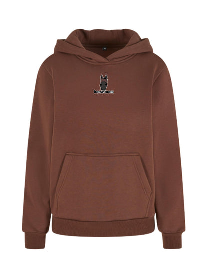 Cozy Bluza dla Koniary - Horse Mom Oversize - Chocolate Brown