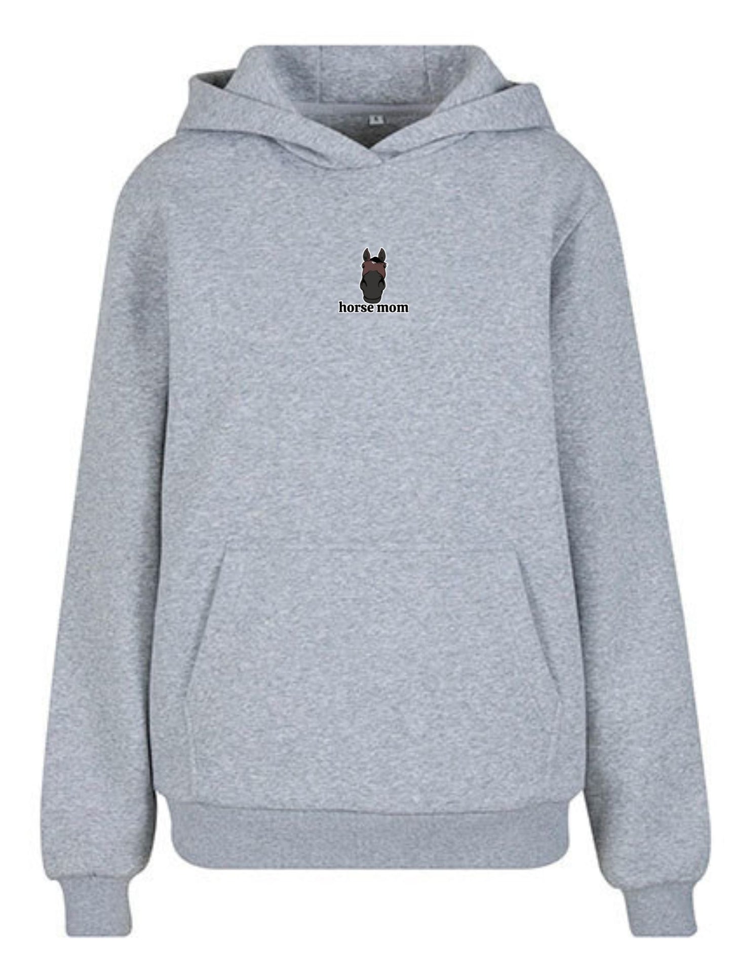 Cozy Bluza dla Koniary - Horse Mom Oversize - Heather Grey