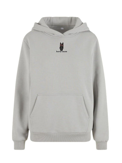 Cozy Bluza dla Koniary - Horse Mom Oversize - Light Asphalt