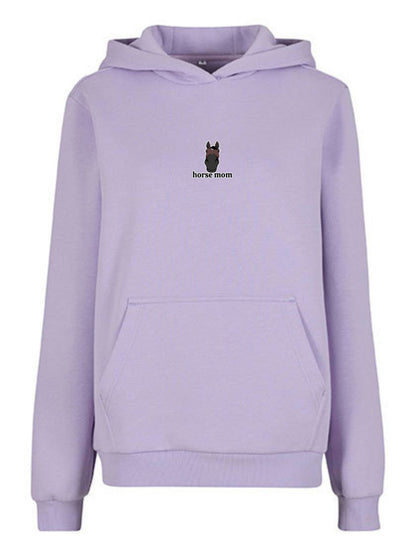 Cozy Bluza dla Koniary - Horse Mom Oversize - Lilac