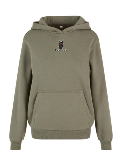 Cozy Bluza dla Koniary - Horse Mom Oversize - Pale Olive