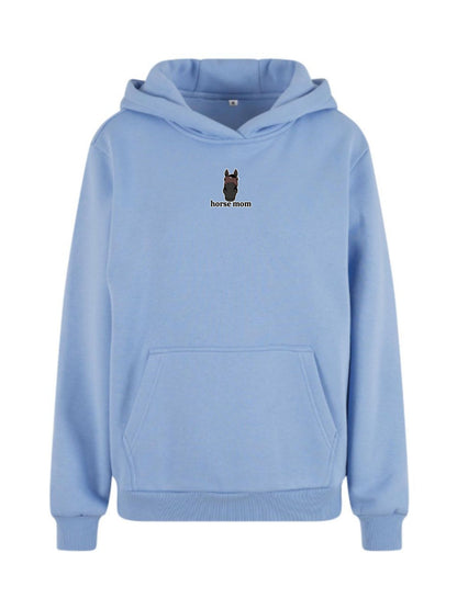 Cozy Bluza dla Koniary - Horse Mom Oversize - Powder Blue