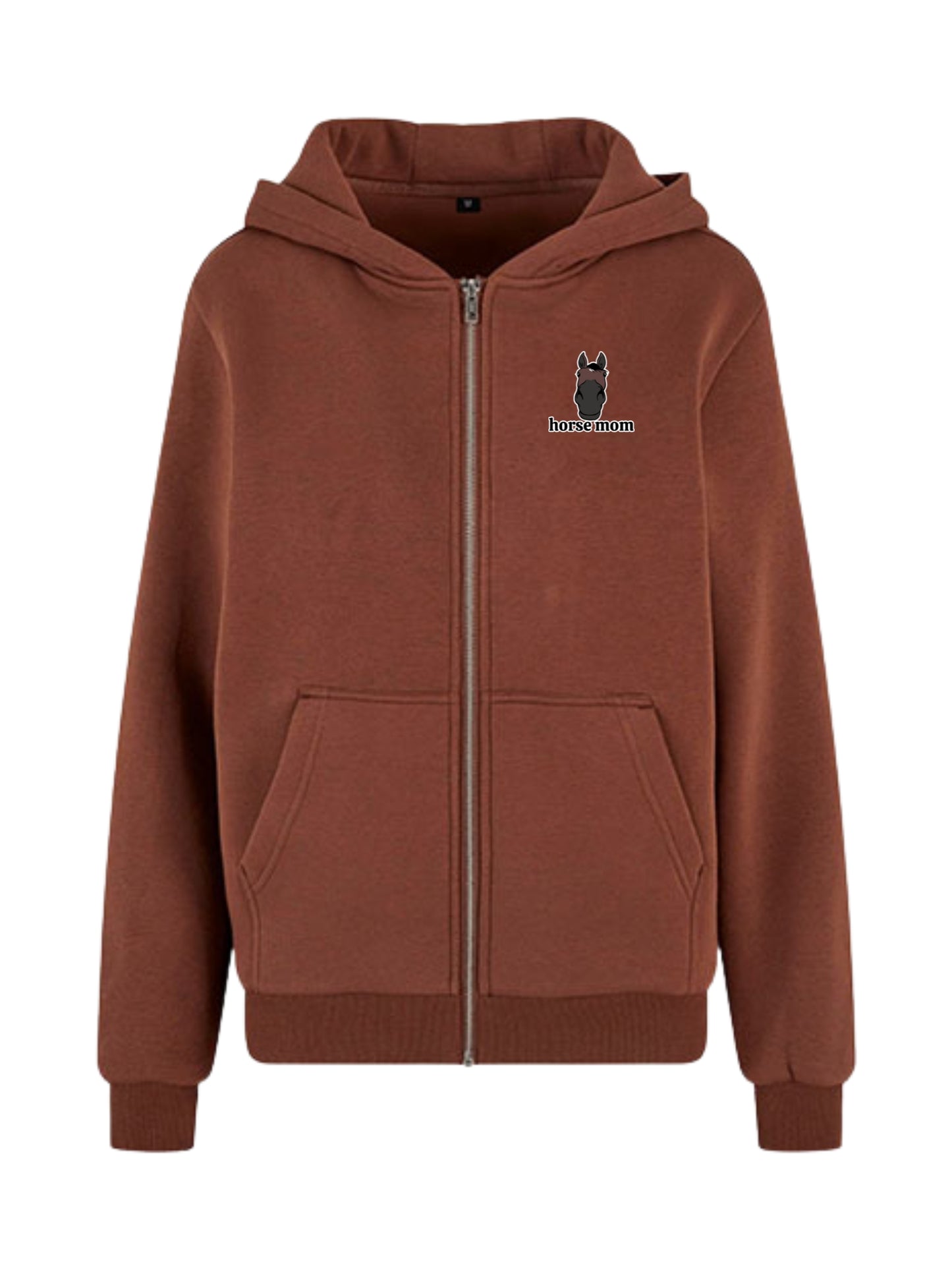 Cozy Rozpinana Bluza dla Koniary - Horse Mom Oversize