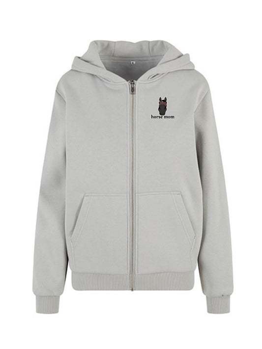 Cozy Rozpinana Bluza dla Koniary - Horse Mom Oversize