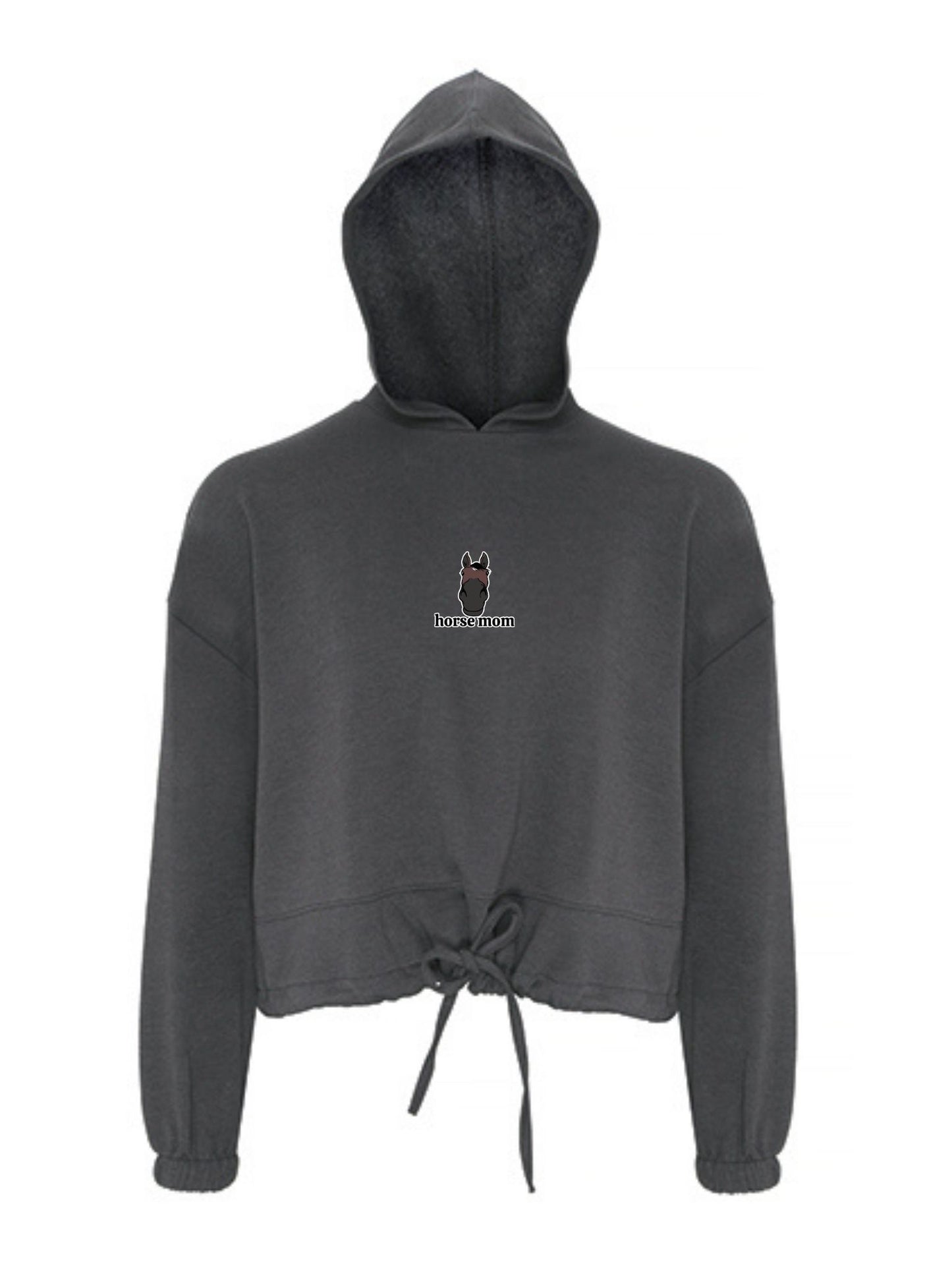 Cozy Bluza ze Ściągaczem - Horse Mom - Charcoal