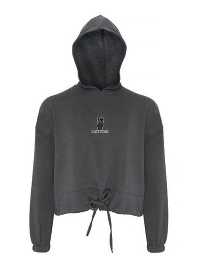 Cozy Bluza ze Ściągaczem - Horse Mom - Charcoal
