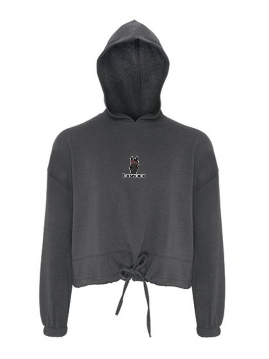 Cozy Bluza ze Ściągaczem - Horse Mom - Charcoal
