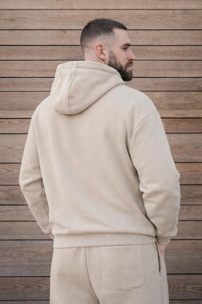 Miękka bluza z haftem "horse dad" dla Koniarza Oversize - COZY - Light Asphalt