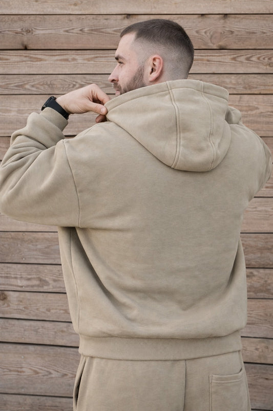 Cozy Bluza dla Koniarza - Horse Dad Oversize - Pale Olive