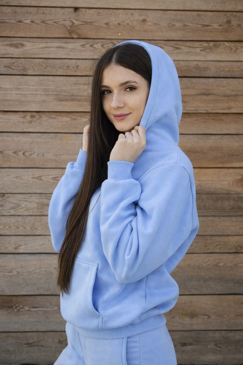 Cozy Bluza dla Koniary - Horse Mom Oversize - Powder Blue