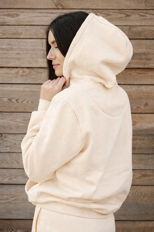 Cozy Bluza dla Koniary - Horse Mom Oversize - White Sand