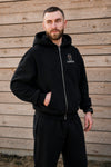 Cozy Rozpinana Bluza dla Koniarza - Horse Dad Oversize - Black