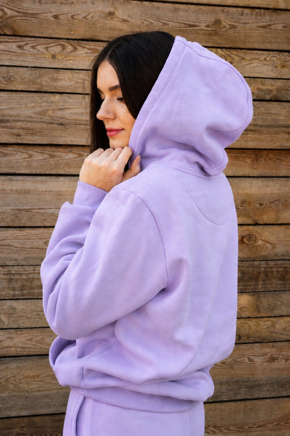 Cozy Bluza dla Koniary - Horse Mom Oversize - Lilac